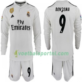 Real Madrid BENZEMA 11 Kind Thuis Tenue 2018-19 L/S